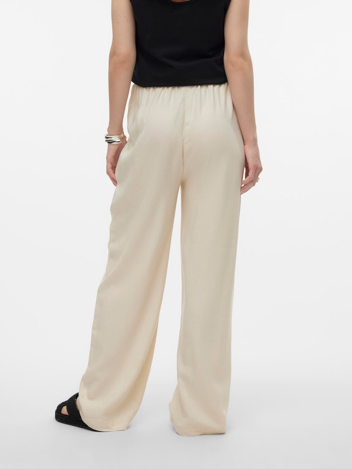 MAMA.LICIOUS Pantalons Regular Fit -Silver Lining - 20020488