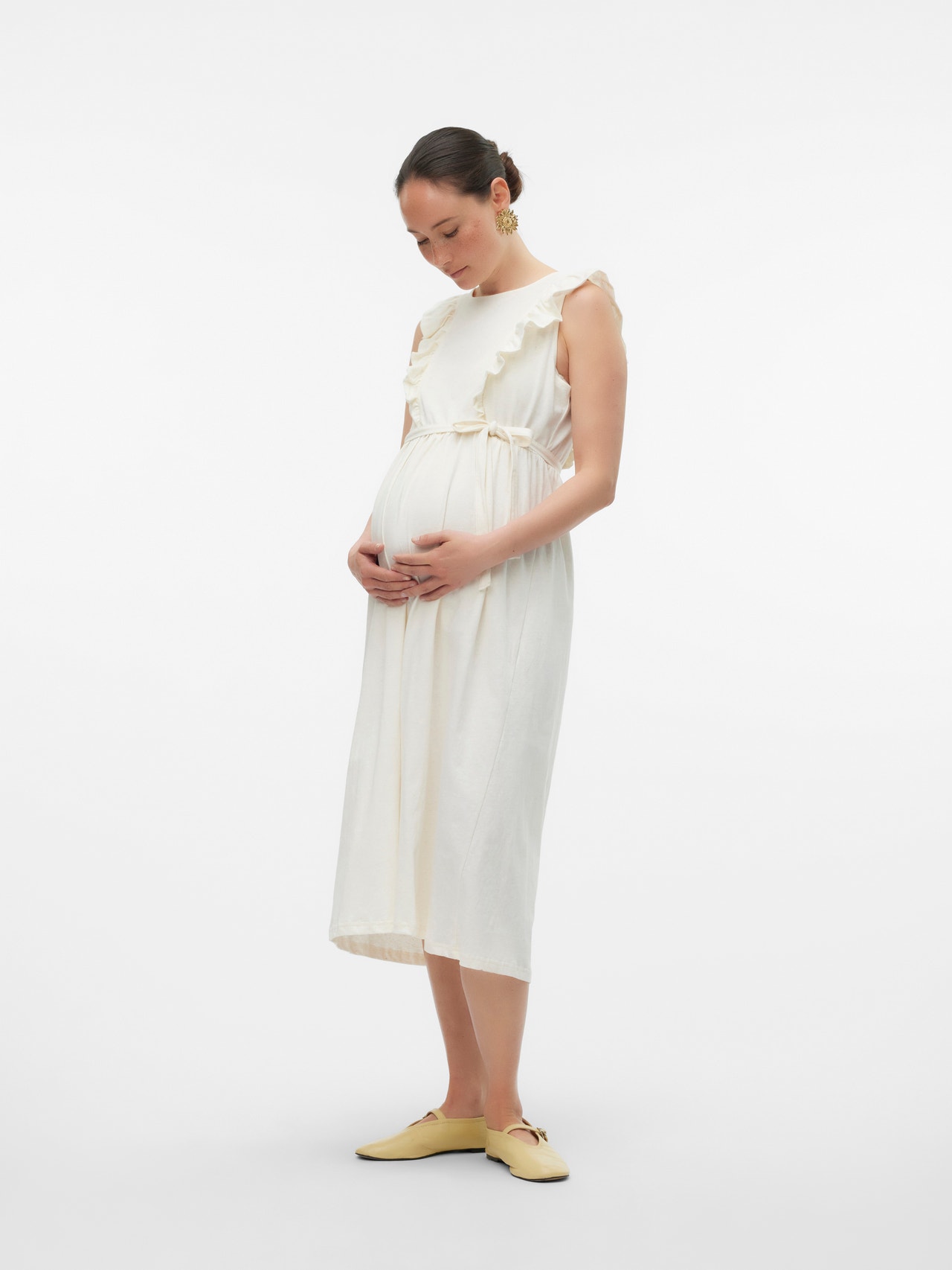 MAMA.LICIOUS Mamma-kjole -Whitecap Gray - 20020491