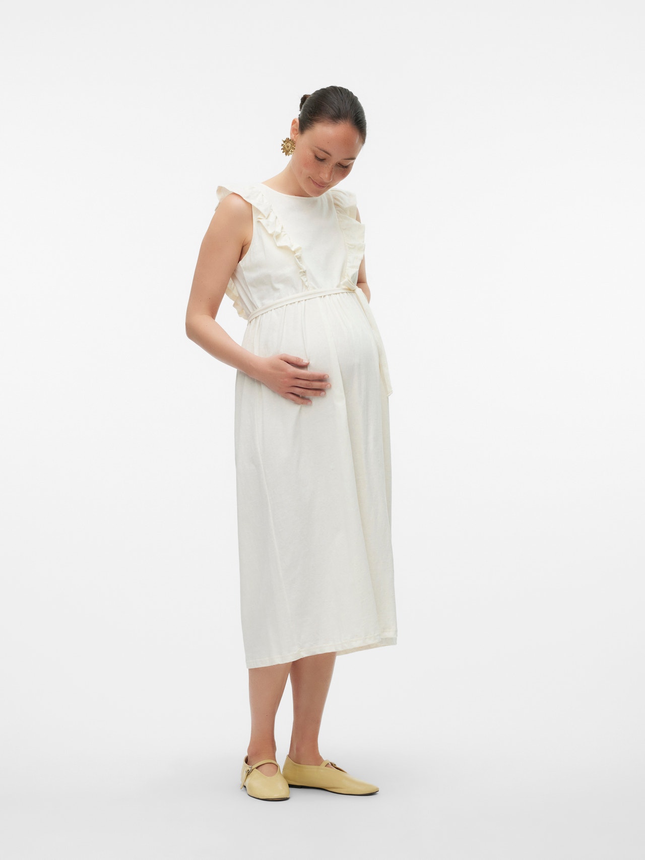 MAMA.LICIOUS Maternity-dress -Whitecap Gray - 20020491