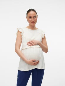 MAMA.LICIOUS Maternity-top -Whitecap Gray - 20020492