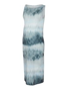 MAMA.LICIOUS Krój regularny Okrągły dekolt Sukienka midi -Pastel Turquoise - 20020517