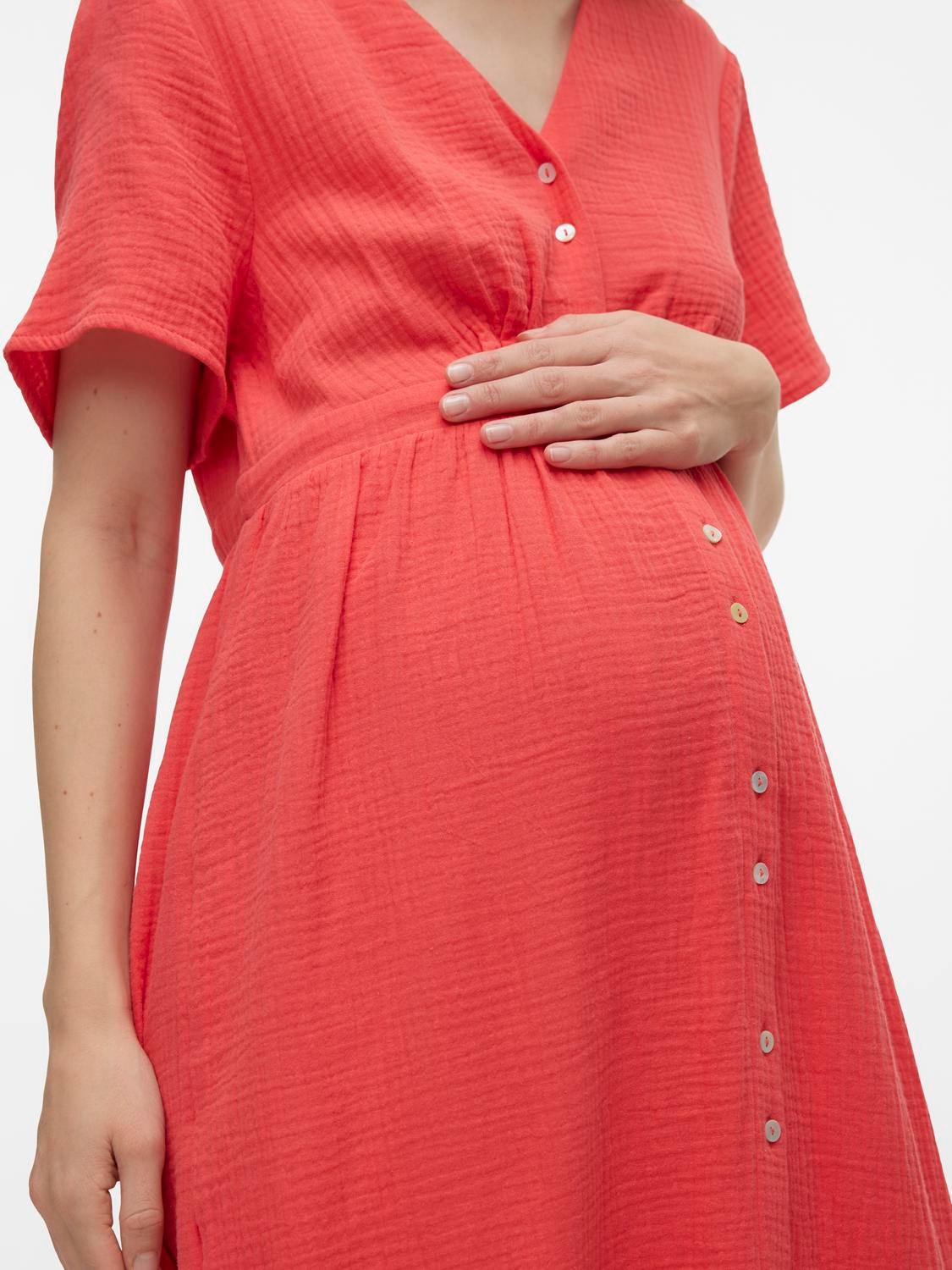 MAMA.LICIOUS Maternity-dress -Cayenne - 20020550