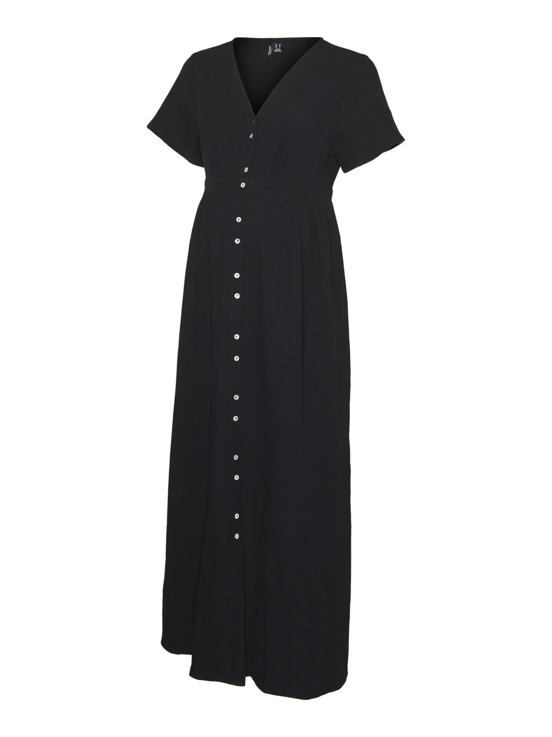MAMA.LICIOUS Krój regularny Dekolt w serek Długa sukienka -Black - 20020550