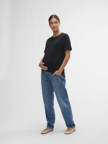 MAMA.LICIOUS Krój regularny Średnia talia Jeans -Medium Blue Denim - 20020566