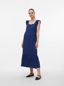 MAMA.LICIOUS Vente-kjole -Medieval Blue - 20020575