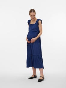 MAMA.LICIOUS Maternity-dress -Medieval Blue - 20020575