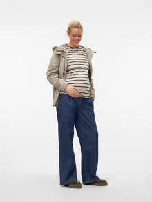 MAMA.LICIOUS Parka Cappuccio Polsini elasticizzati -Laurel Oak - 20020588