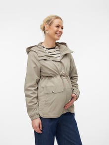 MAMA.LICIOUS Parka Cappuccio Polsini elasticizzati -Laurel Oak - 20020588