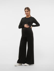 MAMA.LICIOUS Pantaloni Regular Fit -Black - 20020623
