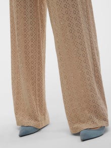 MAMA.LICIOUS Pantaloni Regular Fit Vita media -Savannah Tan - 20020624
