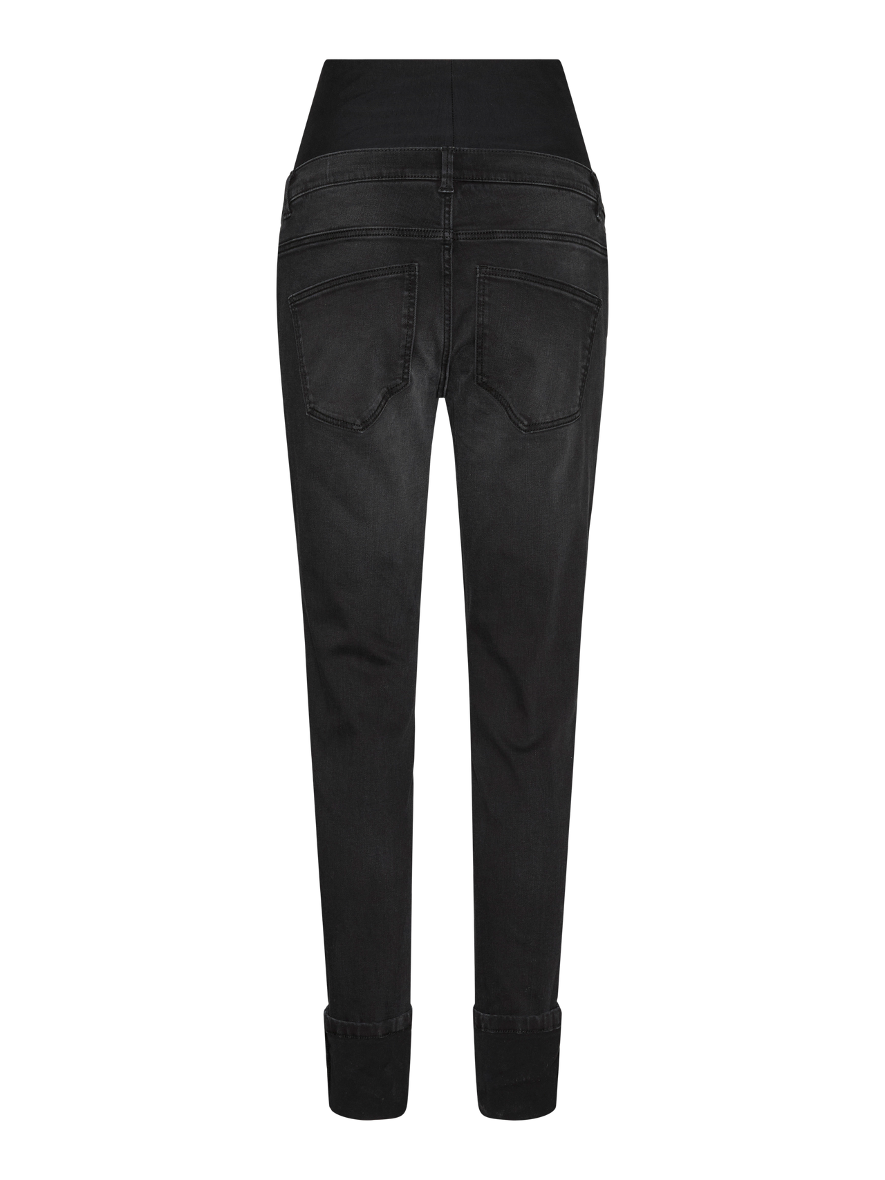 MAMA.LICIOUS Jeans Skinny Fit Ourlets repliés -Black - 20020652