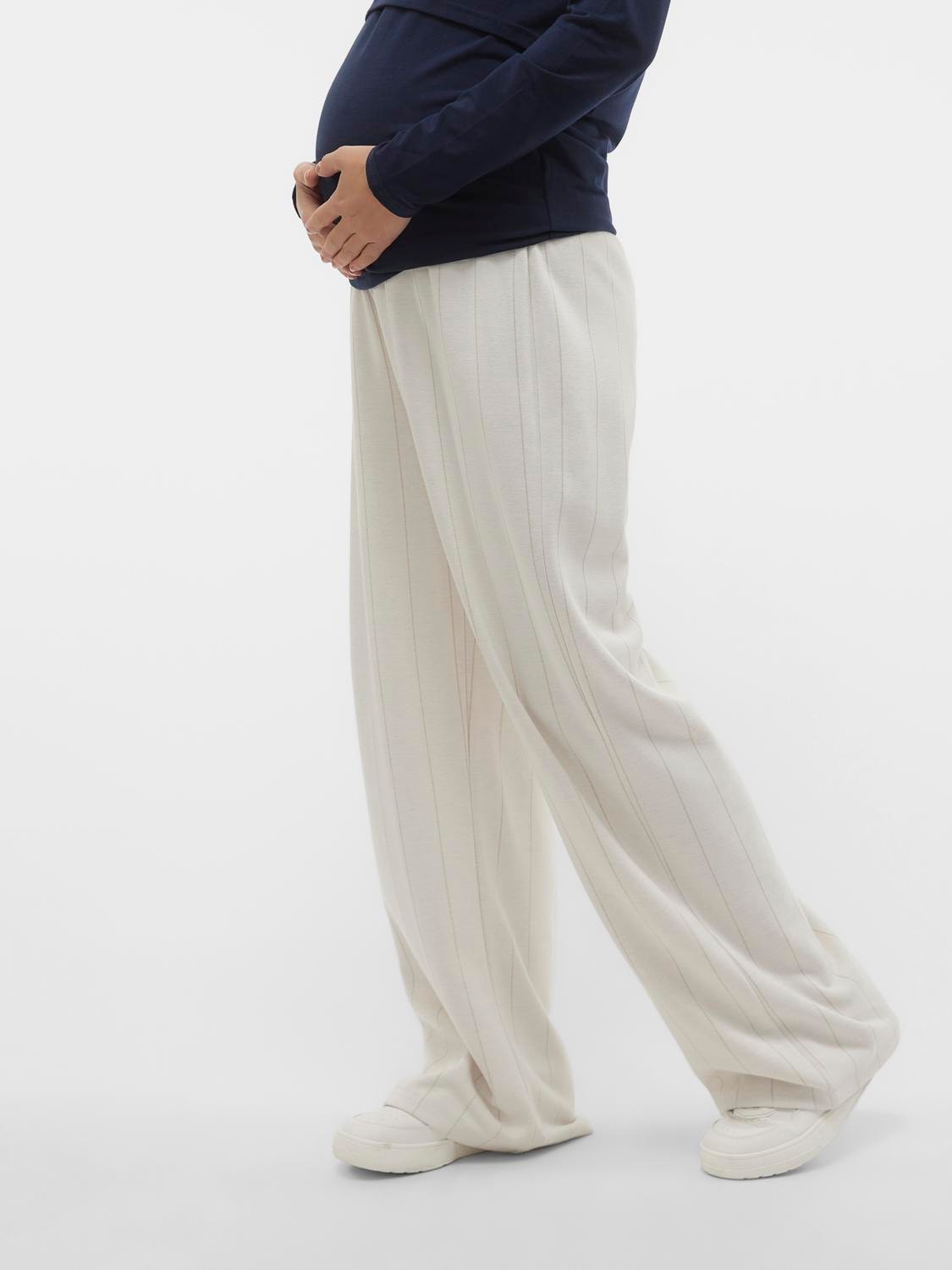 MAMA.LICIOUS Pantaloni Regular Fit -Birch - 20020674