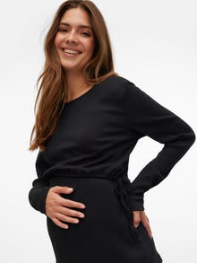 MAMA.LICIOUS Krój regularny Okrągły dekolt Góra -Black - 20020726