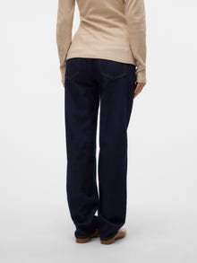 MAMA.LICIOUS Loose fit Farkut -Dark Blue Denim - 20020755