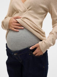 MAMA.LICIOUS Luźno dopasowane Jeans -Dark Blue Denim - 20020755