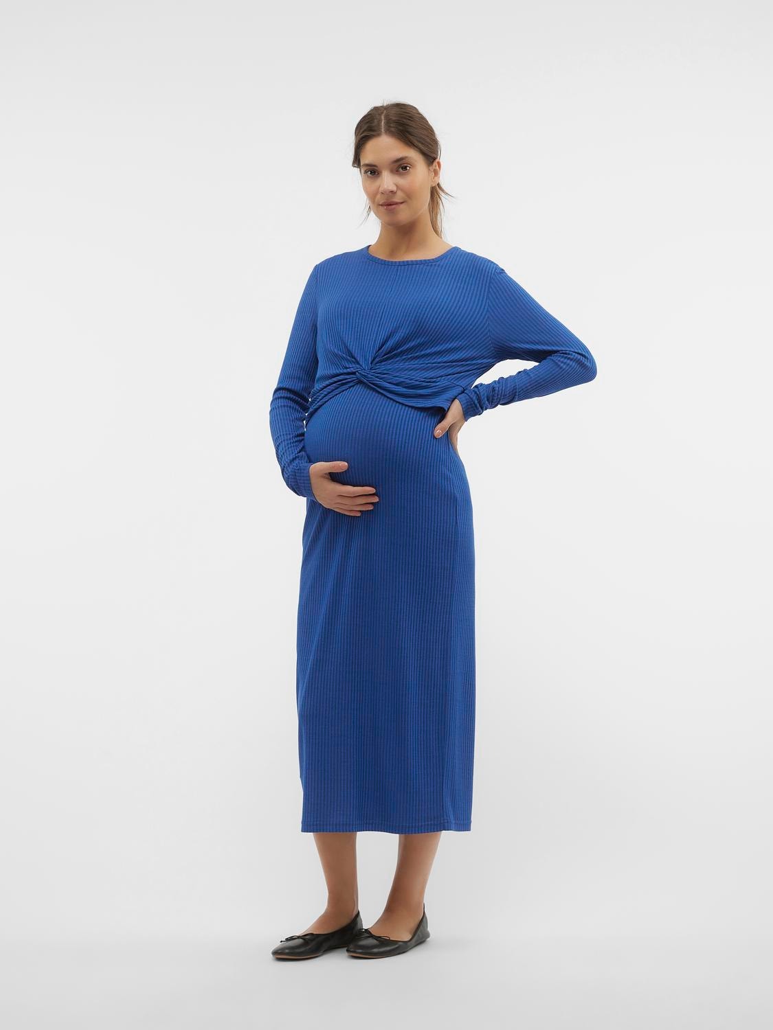 MAMA.LICIOUS Zwangerschaps-jurk -Beaucoup Blue - 20020774