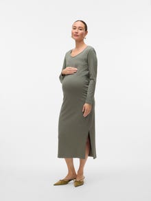 MAMA.LICIOUS MLEVA Gravidkjole -Agave Green - 20020829