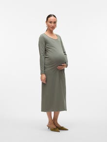 MAMA.LICIOUS MLEVA Gravidkjole -Agave Green - 20020829