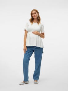 MAMA.LICIOUS MATERNITY-T-SHIRT -Snow White - 20020837