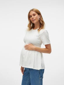MAMA.LICIOUS MATERNITY-T-SHIRT -Snow White - 20020837