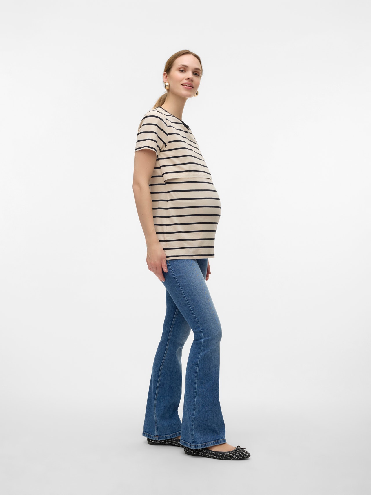 MAMA.LICIOUS Umstands-jeans -Medium Blue Denim - 20020905