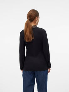 MAMA.LICIOUS Tops Corte regular Cuello alto -Black - 20020919