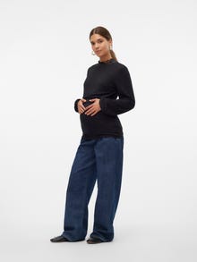 MAMA.LICIOUS Tops Corte regular Cuello alto -Black - 20020919