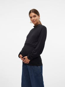 MAMA.LICIOUS Tops Corte regular Cuello alto -Black - 20020919
