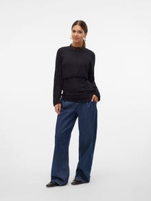 MAMA.LICIOUS Tops Corte regular Cuello alto -Black - 20020919