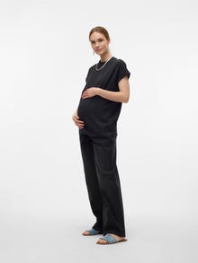 MAMA.LICIOUS Relaxed fit Poolokaulus Topit -Black - 20020930
