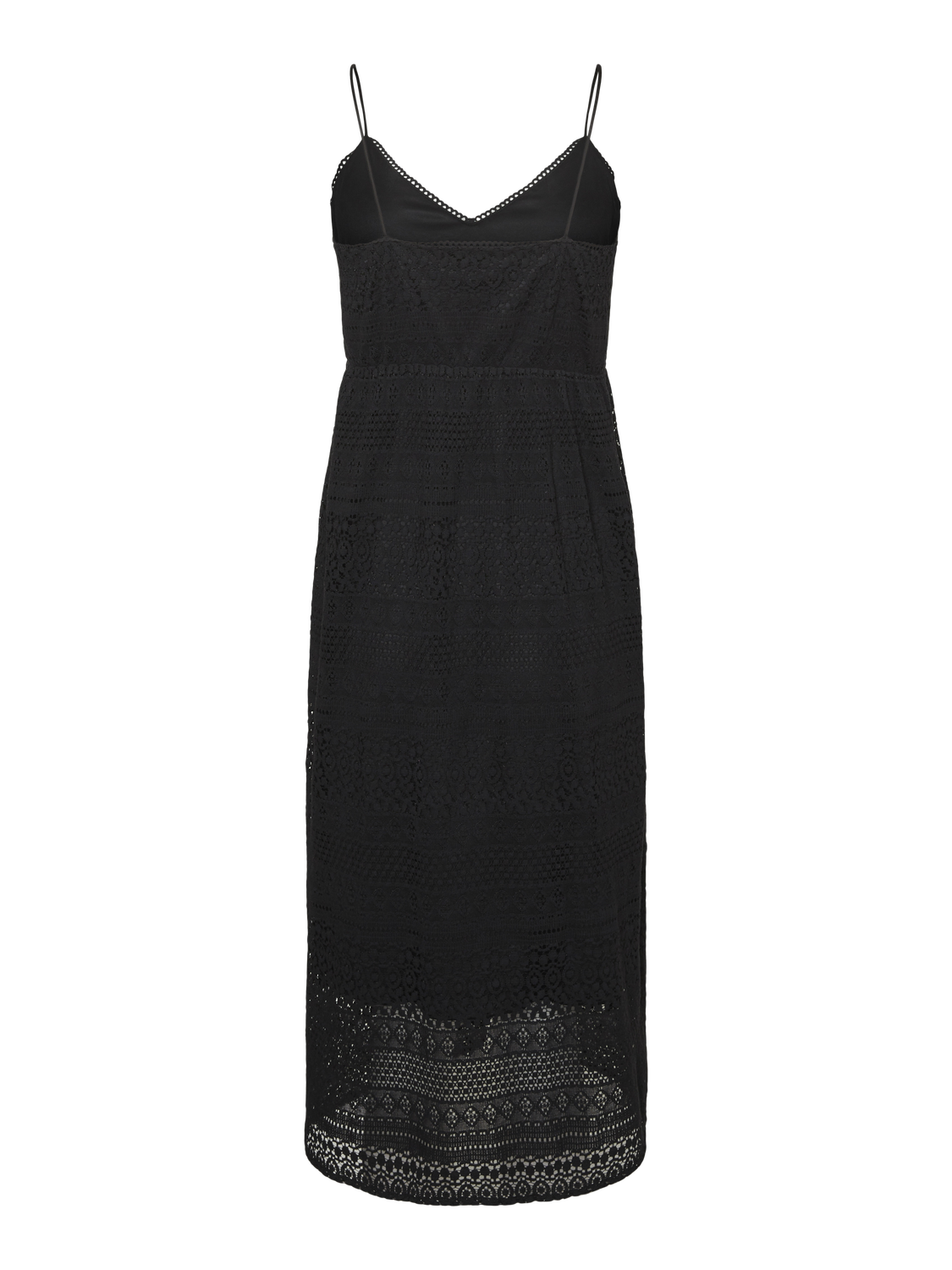 MAMA.LICIOUS Vestido largo Corte regular Cuello en V -Black - 20020973