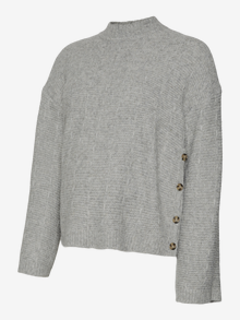 MAMA.LICIOUS Pulóveres Cuello redondo -Medium Grey Melange - 20020982
