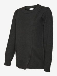 MAMA.LICIOUS Knitted maternity-pullover -Black - 20020983