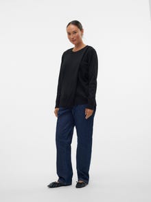 MAMA.LICIOUS Knitted maternity-pullover -Black - 20020983