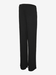 MAMA.LICIOUS Krój wide leg Rozcięcia boczne Spodnie -Black - 20021004