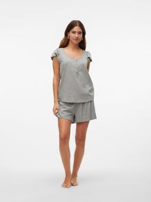 MAMA.LICIOUS MLMIRA Nat sæt -Light Grey Melange - 20021084