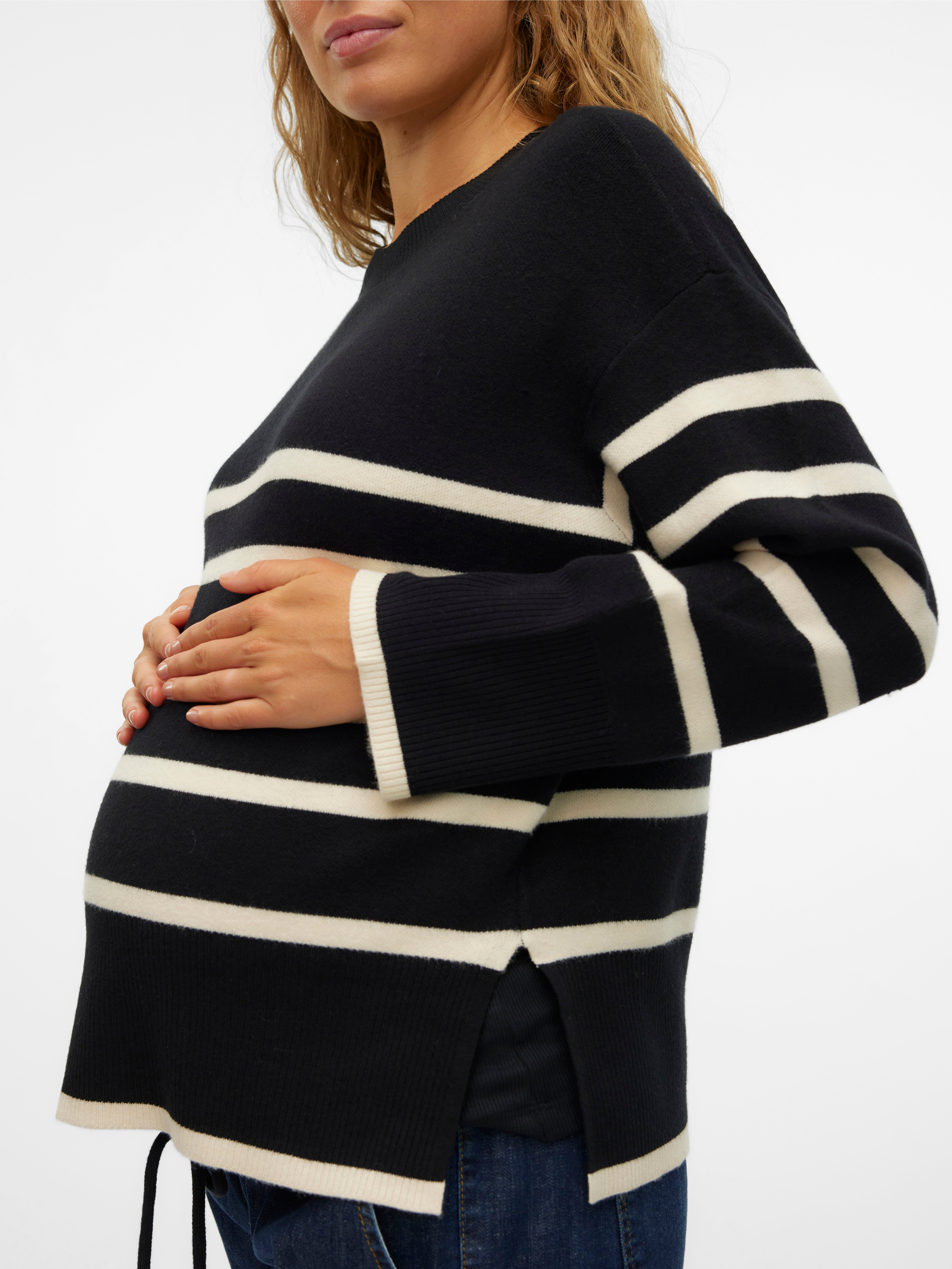 Knitted maternity-pullover