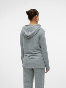 MAMA.LICIOUS Regular Fit O-Neck Top -Light Grey Melange - 20021249