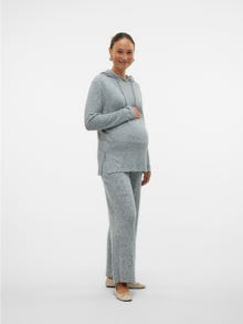 MAMA.LICIOUS Regular fit O-pääntie Topit -Light Grey Melange - 20021249