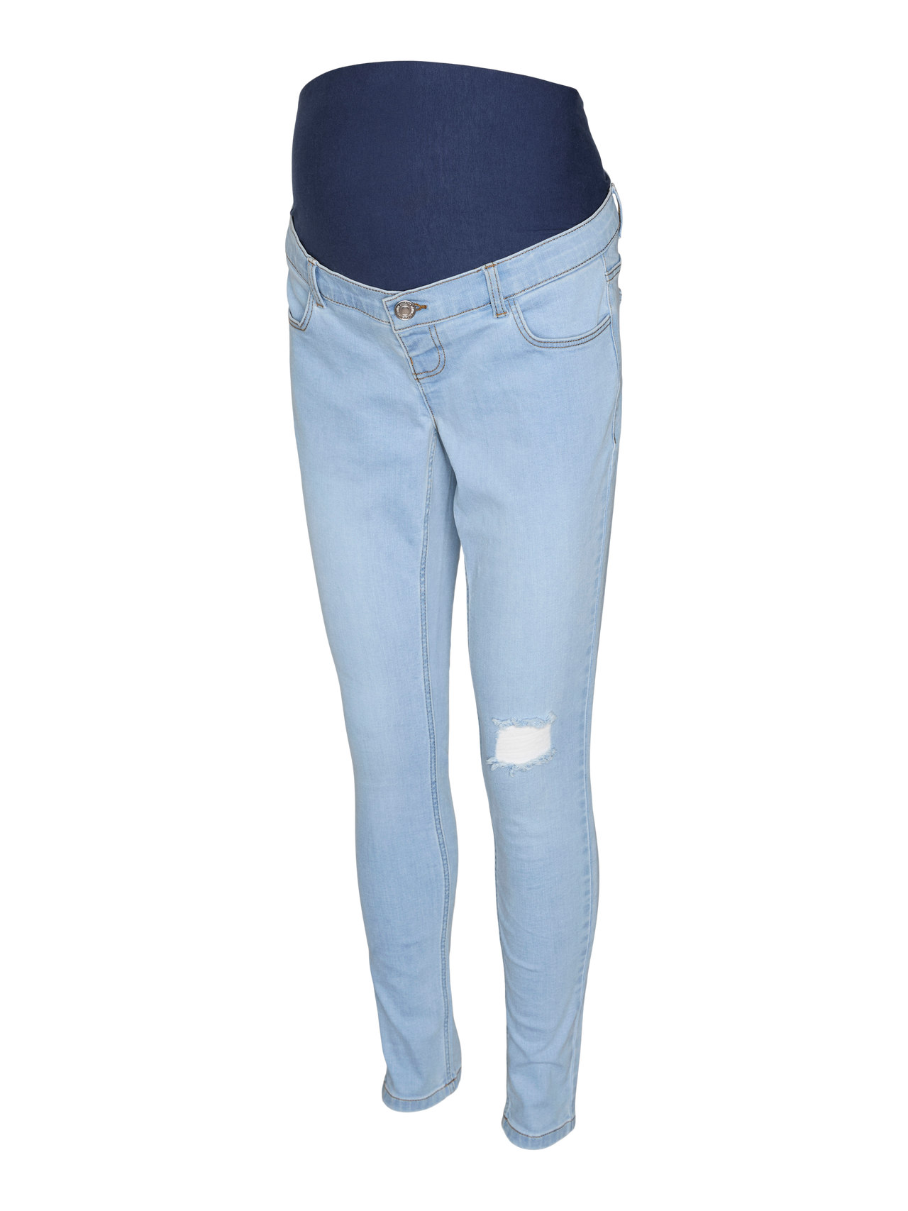 MAMA.LICIOUS Krój skinny Jeans -Light Blue Denim - 20021257