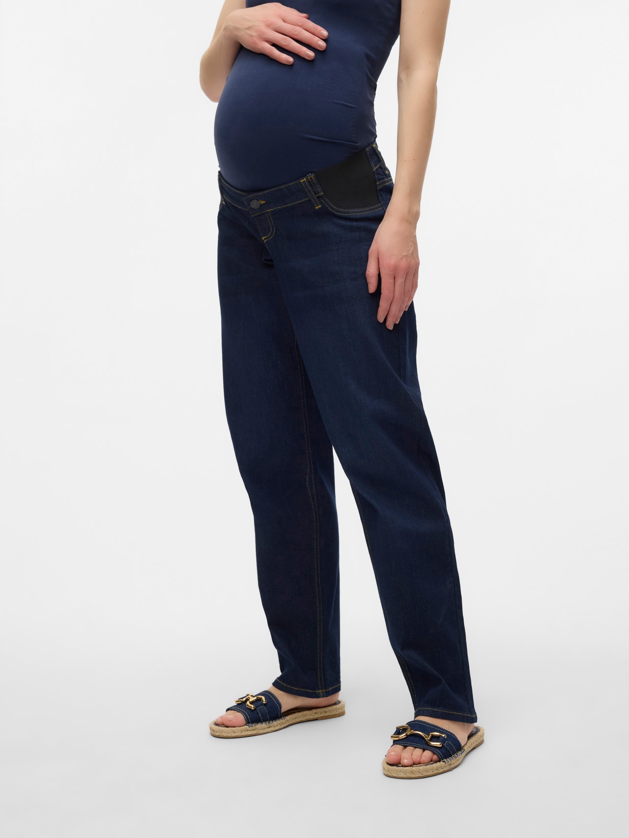 MAMA.LICIOUS Umstands-jeans -Medium Blue Denim - 20021260