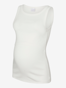 MAMA.LICIOUS Tops Slim Fit Col rond -Snow White - 20021341