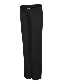 MAMA.LICIOUS Krój wide leg Spodnie -Black - 20021351
