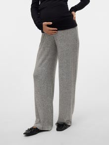 MAMA.LICIOUS Pantaloni Regular Fit -Light Grey Melange - 20021359