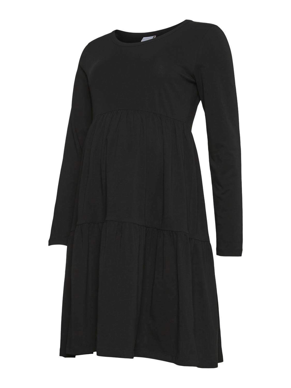 MAMA.LICIOUS Vestido corto Corte regular Cuello redondo -Black - 20021365