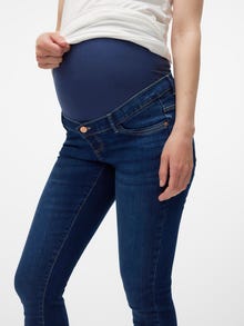 MAMA.LICIOUS Krój skinny Jeans -Dark Blue Denim - 20021377