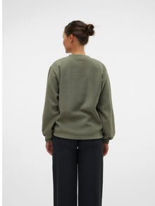 MAMA.LICIOUS Regular Fit Round Neck Top -Vetiver - 20021388