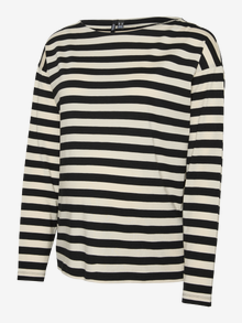 MAMA.LICIOUS Top Loose Fit Scollo a Barca -Black - 20021439