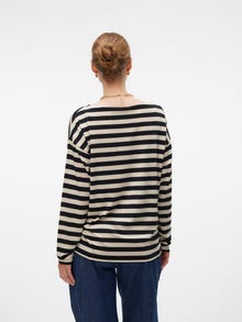 MAMA.LICIOUS Top Loose Fit Scollo a Barca -Black - 20021439
