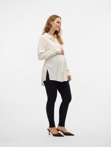 MAMA.LICIOUS Regular fit Paitakaulus Napitetut hihansuut Slim fit -hihat Paidat -Bright White - 20021444